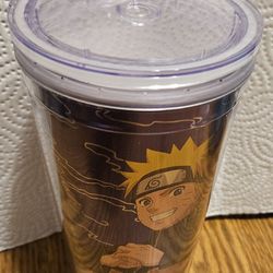 NEW NARUTO SHPPUDEN 2002 MK /2007 SP PLASTIC TUMBLER WITH LID