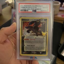 Umbreon Gold Star Celebrations PSA10