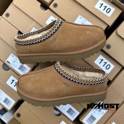 UGG TAZMAN SLIPPERS CHESTNUT WOMEN SIZE 6W 7W 8W 9W 10W