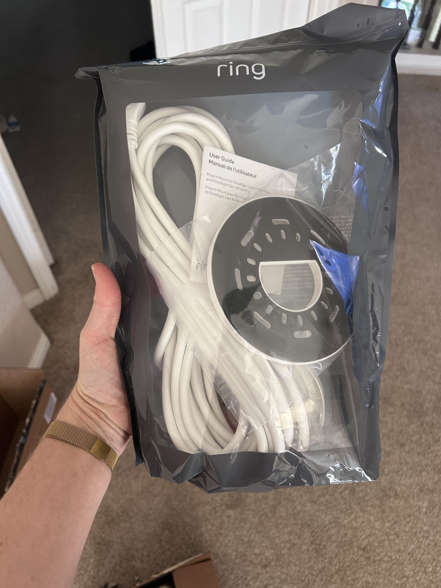 Ring Plug in Mount For Ring Floodlight Wired Camera