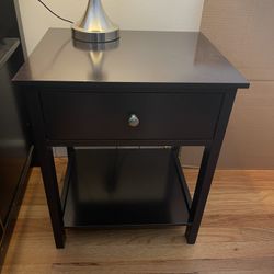 Small Black Nightstand 