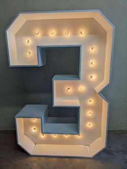 Marquee Letter And Numbers