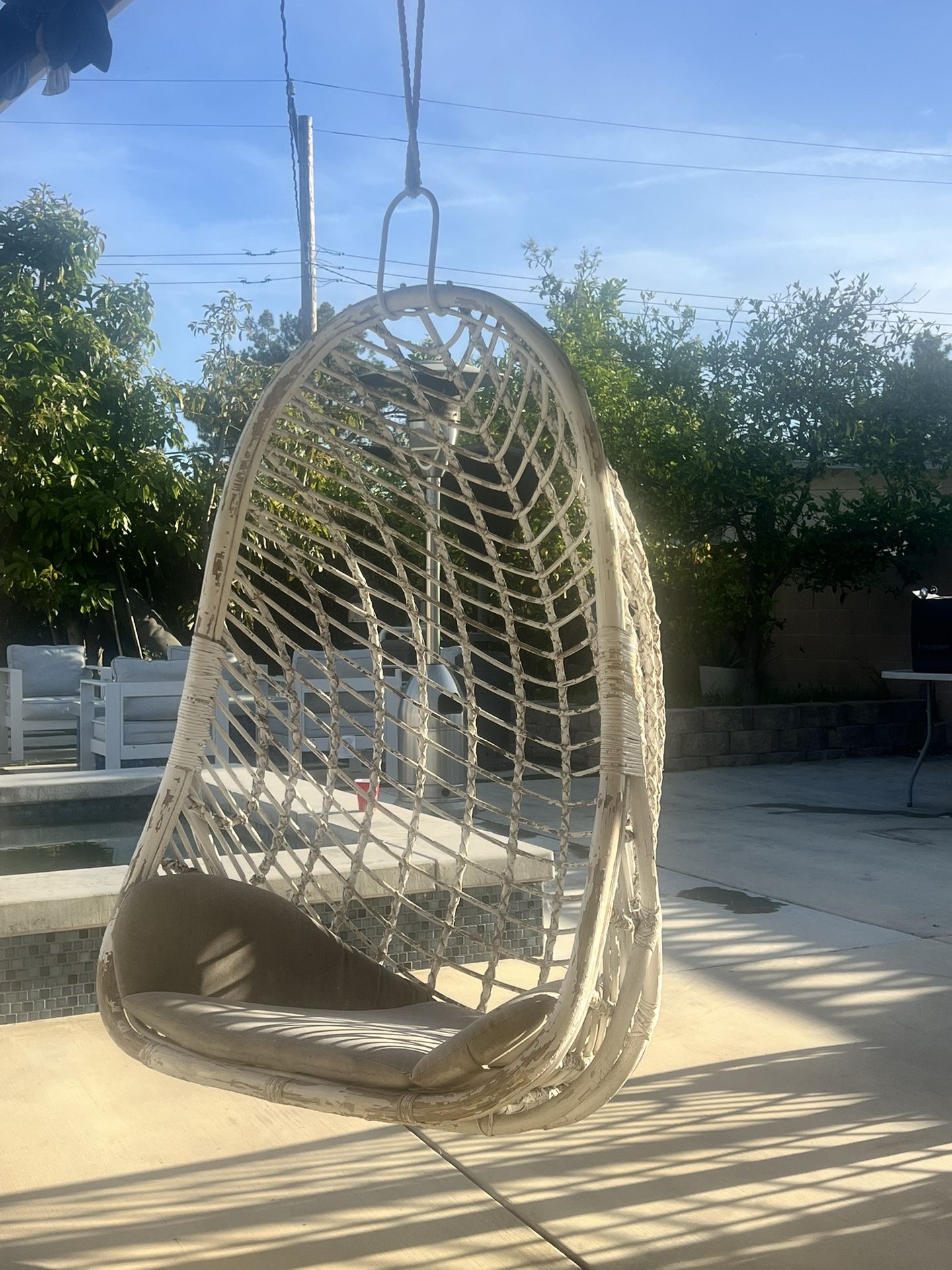Bamboo Hanging Chairs.