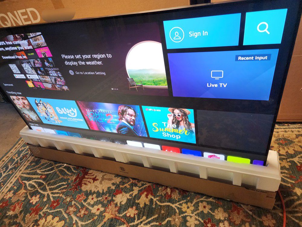 TV LG QNED 75".