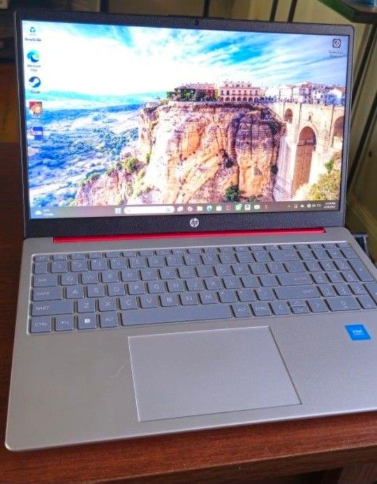 HP Laptop With Charger And Wireless Mouse