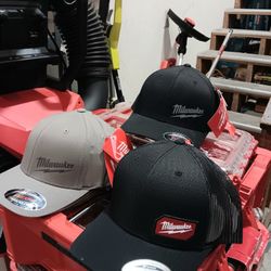 Milwaukee Hat . Color Black and Gray.  EACH ONE 