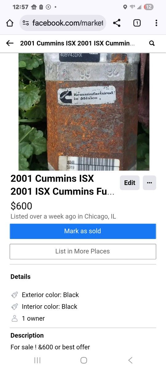 2 001 Cummins fuel Pump