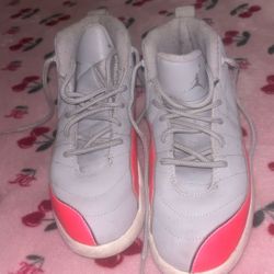 Grey & Pink Jordan 12’s