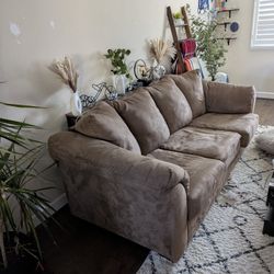 Mocha Color Ashley Darcy Couch For Sale