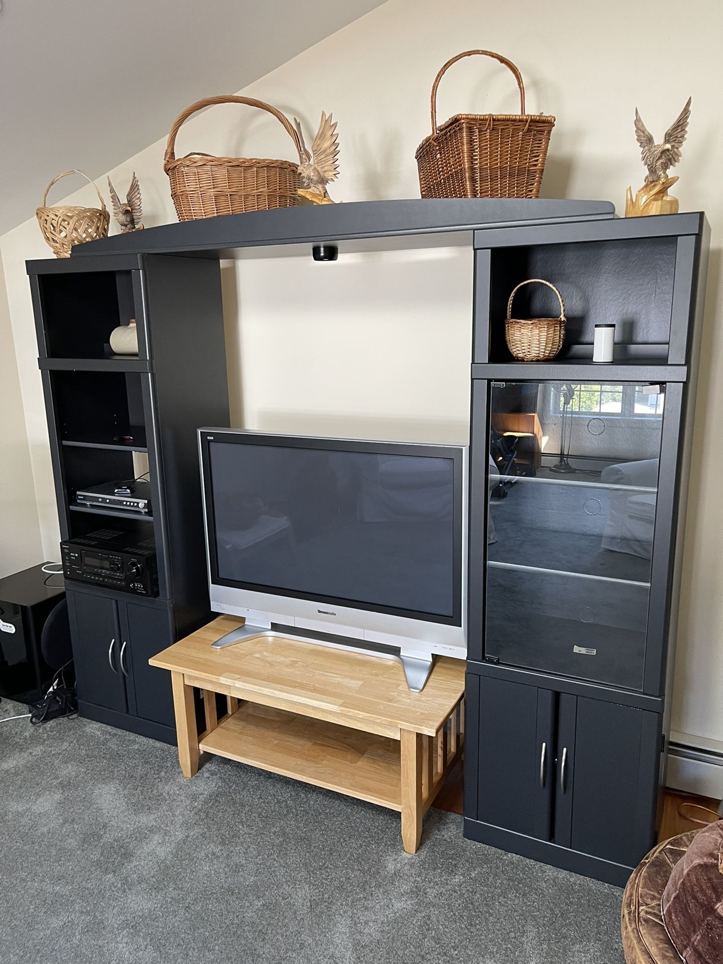 Adjustable Black Cabinet 
