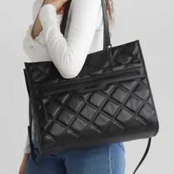STEVE MADDEN Bbook Boxy Tote Bag & Pouch NWT
