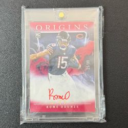 Rome Odunze Rookie Auto Red /99 Panini Origins
