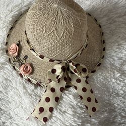 Little Girls Hat For Age 1 Year Or Less