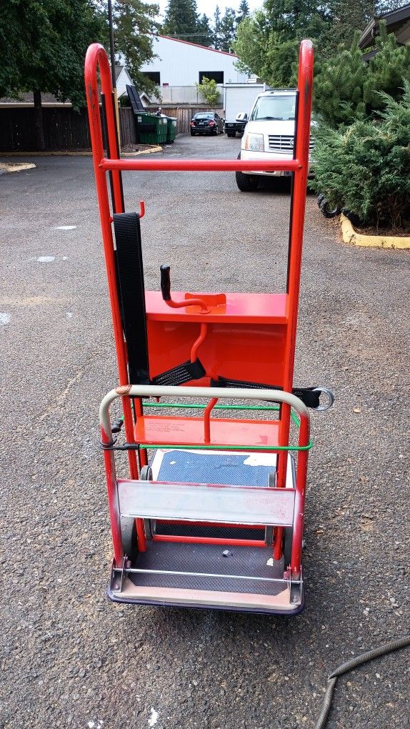 Full Size Hand Truck And Tough Push Cart With Fold Down Handle 