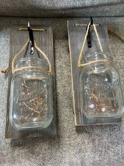 Hanging jar wall decoration