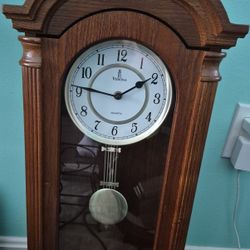 26" Verona Real Wood Wall Clock - Quartz