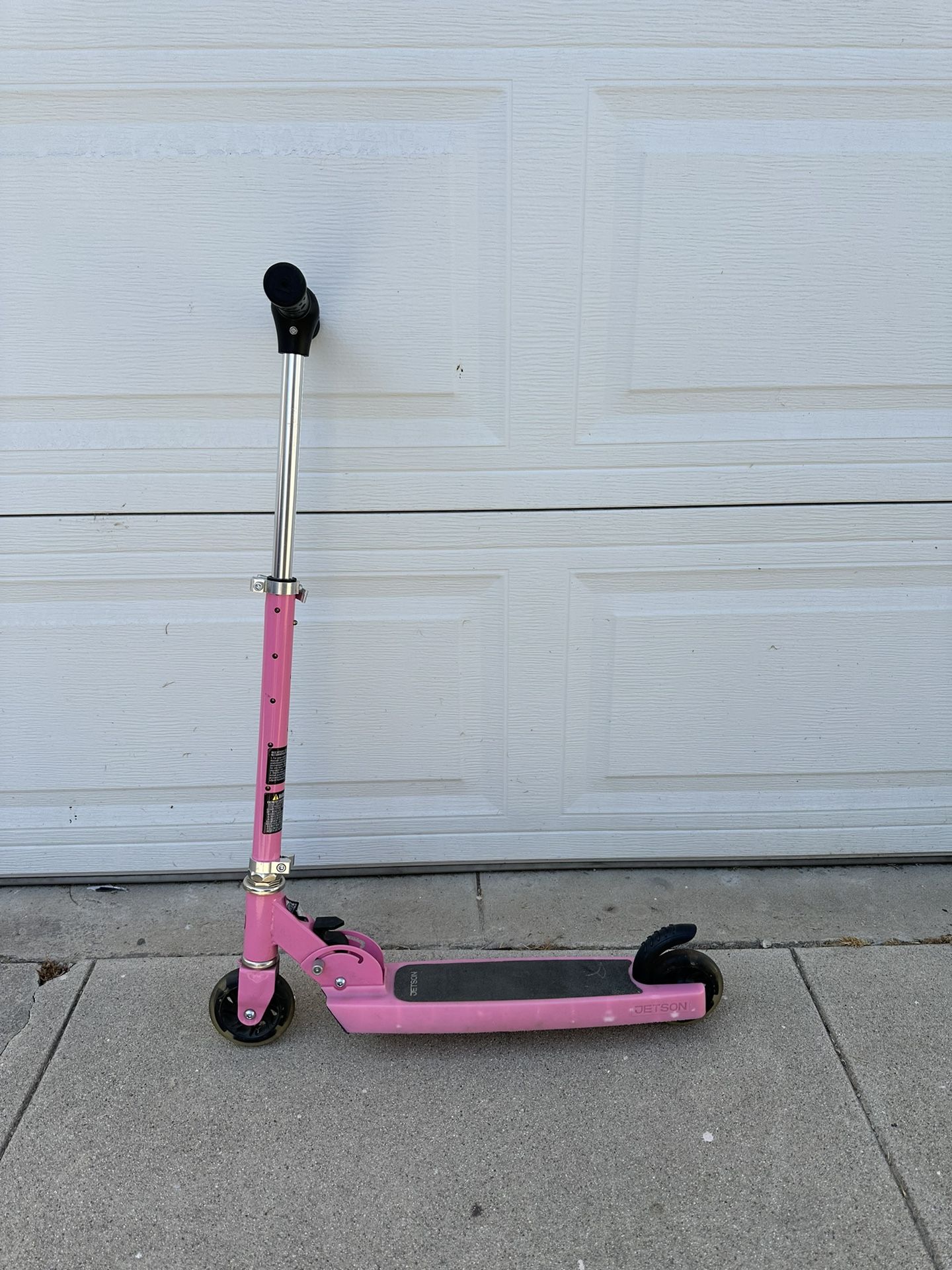 Jetson 2-Wheel Light-Up Kick Scooter, Light Up Deck and Wheels, Height Adjustable Handlebar, Rear Brake, Easy-Folding Mechanism, 4 or 6 inch wheels