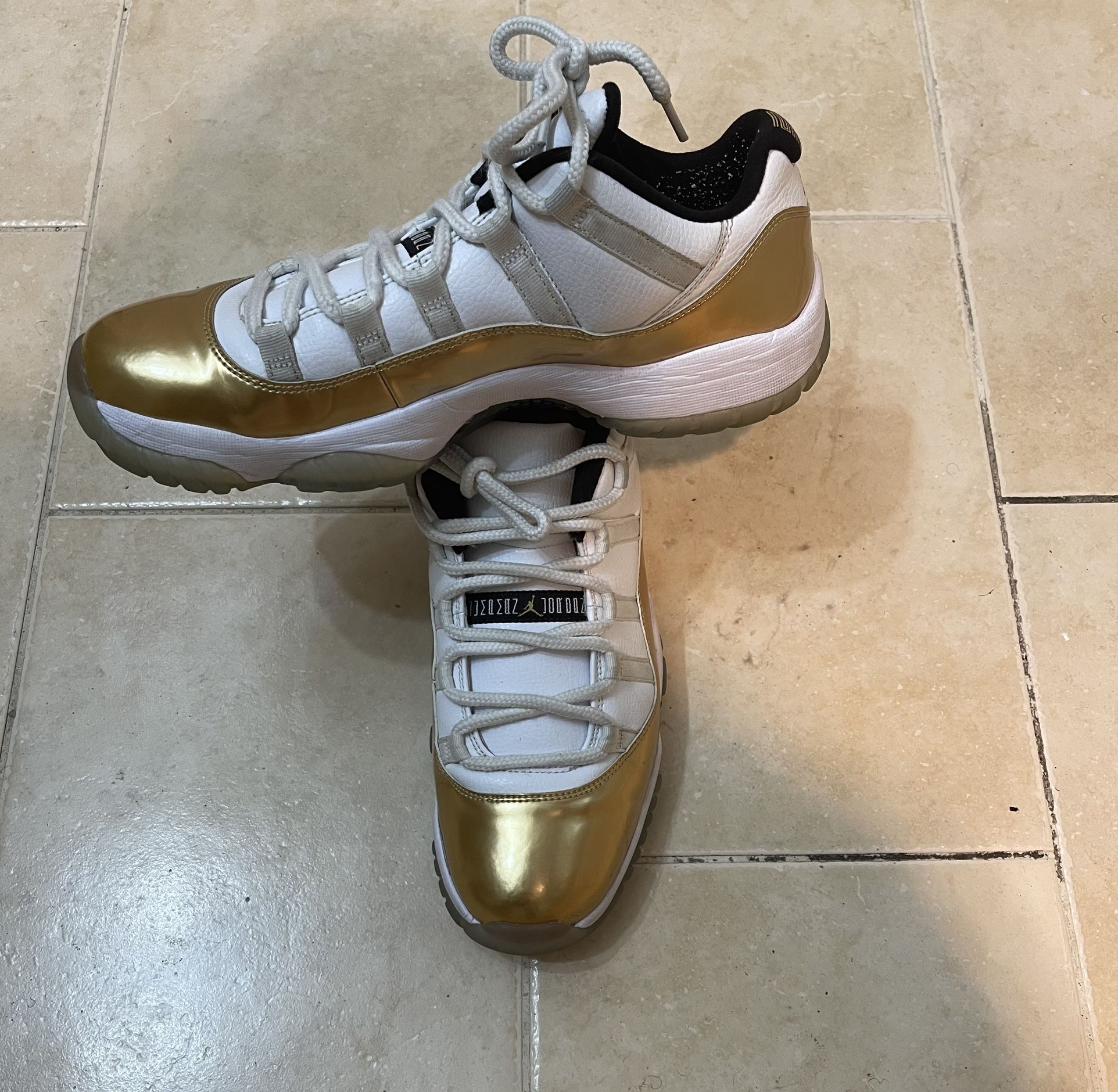 Jordan 11 Lows Closing Ceremony Gold Size 10 PICK UP ONLY
