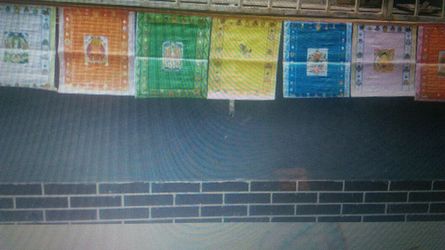 Full color Tibetan Buddhism prayer flags garland