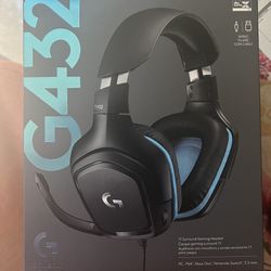 NEW Logitech G432 Headphones 7.1 Surround Sound