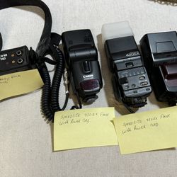 Lot Of Vintage Canon Flash’s For Cameras
