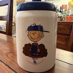 Dodgers + Peanuts Ceramic Jar The Memory Co. 