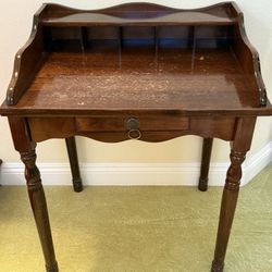 Antique Writing Desk From 1920 Solid Wood