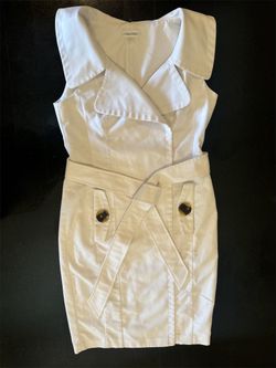 Calvin Klein Women's White Dress