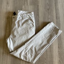 Columbia PFG ladies Size 12 Flat Front Pants In Grey 