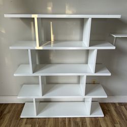 CB2 “3.14” White 5 Level Bookcase/Shelf