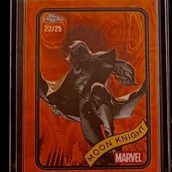 2025 Topps Chrome Orange Refractor Moon Knight /25