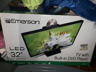 Brand new in box flat screen tv with dvd built in
