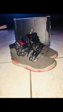 Jordan Spike Forty BP kids size : Y1 Air Jordan Spike Lee 40 Sho Nuff Red Black Gray Only $20