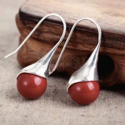 Coral earrings