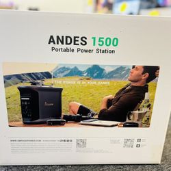 Ampace Andes 1500 Portable Power Station 1462Wh 2400W LiFePO4 NEW Sealed Warehouse wholesale