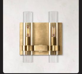 Double Light Glass Wall Sconce (Lámparas dobles de pared)