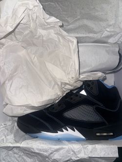 Air Jordan 5 Black University Blue Sneakers size 13
