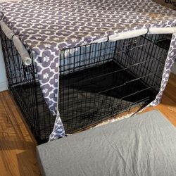 XL Dog Cage + Cool Memory Foam Mattress