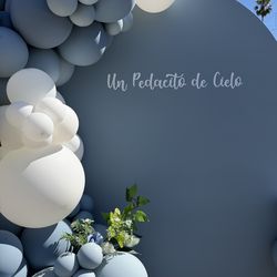 Babyshower, balloons, gender reveal, party, dessert cart, Candy cart