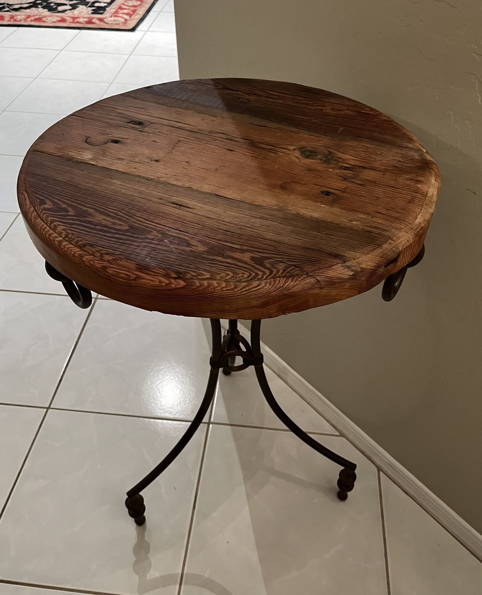 Beautiful Wood & Iron Table 