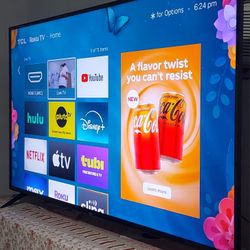 ⏮️⏮️SMART  TV   TCL    55"  4K  ROKU   LED  HDR   DOLBY   VISION   FULL  UHD  2160p🍀 ( NEGOTIABLE )🍀 FREE  DELIVERY⏭️⏭️