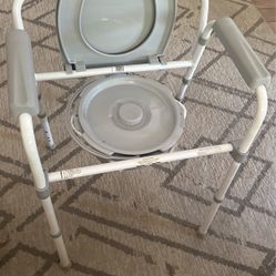 Drive Medical Steel Folding Bedside Commode