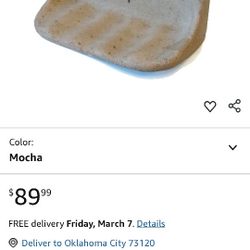 Mocha Cast Stone Soap Dish