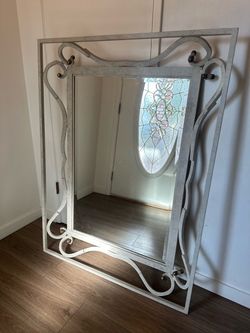Vintage Late 20th Century Wrought Iron Mirror