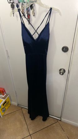 Dark/navy blue formal dress hoco/prom