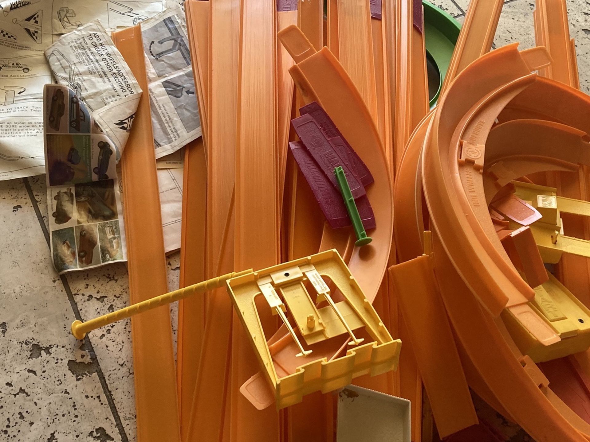 Huge vintage collection lot of Hot Wheels racing track redline era 1960s 70s No Cars