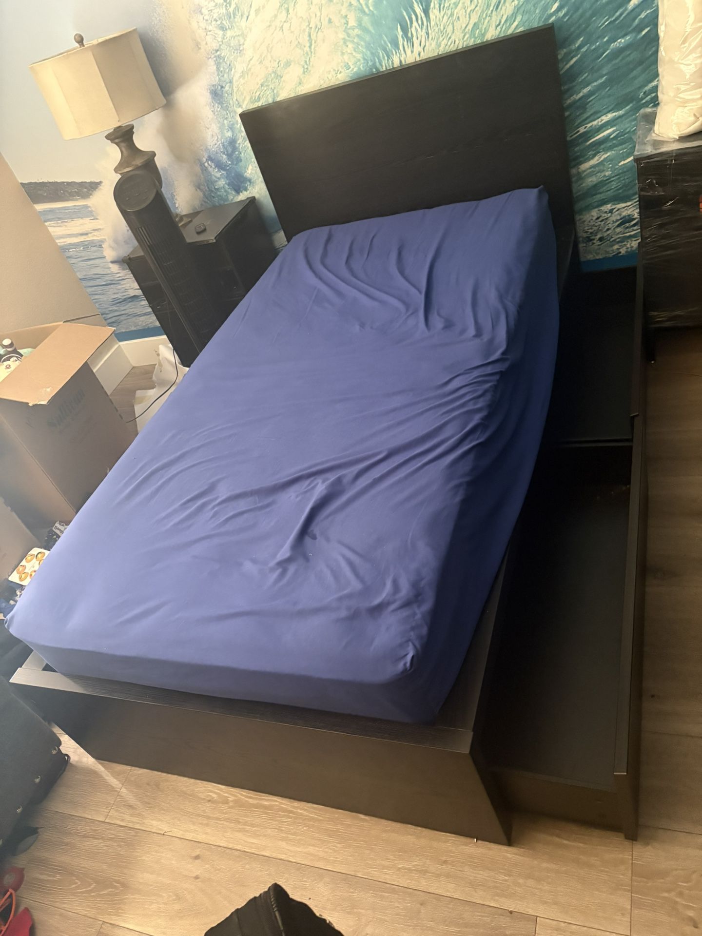 IKEA Twin Bed With Drawers
