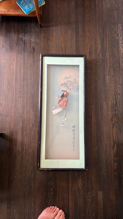 Chinese glass box art - Chang’e flies to the moon