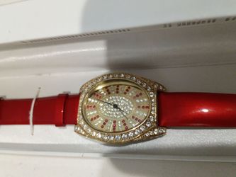 MELANIA TRUMP Crystal Watch Quartz with box Not Working Excellent Cosmetic Cond.