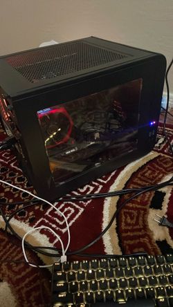 Pc And A Gaming Keyboard And Mouse 